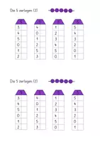 Vorschau - Arbeitsblätter - Übungsheft: Die 5 zerlegen im Zerlegehaus (12-seitig, DIN A5 im Easy-Druckformat mit Lernvideolink) - Seite 2