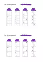 Vorschau - Arbeitsblätter - Übungsheft: Die 5 zerlegen im Zerlegehaus (12-seitig, DIN A5 im Easy-Druckformat mit Lernvideolink) - Seite 3