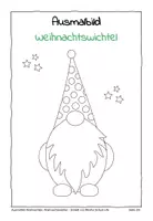 Vorschau - Arbeitsblätter - Ausmalbilder Weihnachtswichtel - Seite 1
