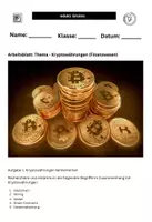 Vorschau - Arbeitsblätter - Arbeitsblatt Thema - Kryptowährungen (Finanzwesen) - Deckblatt