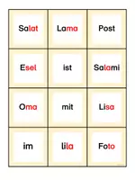 Vorschau - Spiele - Bingo - erstes Lesen - Freiarbeit/Förderunterricht - Seite 3