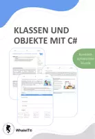 Vorschau - Arbeitsblätter - Klassen und Objekte mit C# - Komplett vorbereitete Stunde - Deckblatt