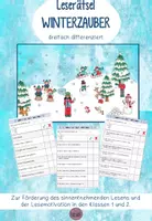 Vorschau - Arbeitsblätter - Leserätsel Winter Wahrheit oder Lüge? differenziert - Deckblatt