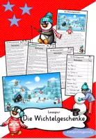 Vorschau - Arbeitsblätter - Lesespur: Die Wichtelgeschenke (4 fach differenziert / DaZ / DaF geeignet) - Deckblatt