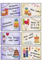 Vorschau - Bildkarten - Geburtstagskärtchen - deutsche Version - Seite 2