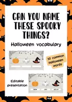 Vista previa - Presentaciones - Halloween vocabulary (30 common words) - Portada
