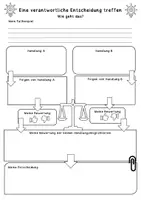 Vorschau - Arbeitsblätter - Verantwortung /Entscheidungen treffen / Klasse 6,7 - Deckblatt