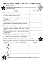 Vorschau - Arbeitsblätter - Verantwortung /Entscheidungen treffen / Klasse 6,7 - Seite 1