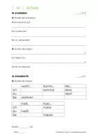 Vorschau - Test - DaZ A1: 22 Tests/ Wortschatz-Lesen-Schreiben-Grammatik - Seite 2