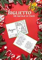 anteprima - Altro tipo di materiale - Buon Natale di Pace - Biglietto con poesia - Pagina di copertina