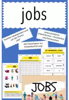 Vorschau - Arbeitsblätter - Wortschatzarbeit "jobs" - Deckblatt