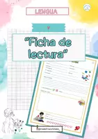 Vista previa - Hojas de trabajo - Ficha de lectura (biblioteca de aula) - Portada