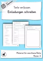 Vorschau - Unterrichtsreihen - Texte verfassen - Eine Einladung schreiben - Deckblatt