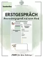 Vorschau - Anderer Materialtyp - Erstgespräch Kind - Deckblatt