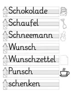 Vorschau - Arbeitsblätter - Lernwörtertraining Sch - Weihnachtswörter - Seite 3