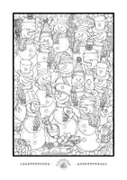 Vorschau - Mal- und Bastelvorlagen - Ausmalbilder Weihnachten 04 - Seite 1