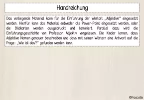 Vorschau - Präsentationen/Tafelbilder - Einführung Adjektive im Land der Wortarten - Seite 2