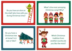 Vorschau - Spiele - 80 Christmas Conversation Cards - Stop and Swap Cards - Conversation Starters - Seite 3