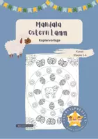 Vorschau - Mal- und Bastelvorlagen - Mandala Ostern Lamm Kunst Ausmalbild - Deckblatt