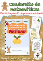 Vista previa - Unidades / Secuencias / Situaciones de Aprendizaje - Cuadernito de Matematicas de Navidad 1º e infantil - Portada