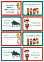Vorschau - Spiele - 80 Christmas Conversation Cards - Stop and Swap Cards - Conversation Starters - Deckblatt