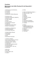 Vorschau - Anderer Materialtyp - Packlist für Exkursionen und Klassenfahrten - Seite 1