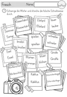 Vorschau - Arbeitsblätter - Fresch Arbeitsblätter - Richtig Schreiben mit der Fresch Methode - Seite 1
