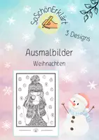 Vorschau - Mal- und Bastelvorlagen - Ausmalbilder Weihnachten 06 - Deckblatt