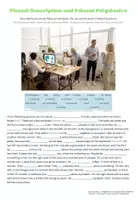 Vorschau - Arbeitsblätter - Picture Description and Present Progressive_Lückentext - Deckblatt