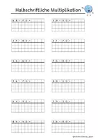 Vorschau - Arbeitsblätter - Materialpaket-Halbschriftliche Multiplikation - Seite 2