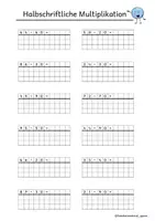 Vorschau - Arbeitsblätter - Materialpaket-Halbschriftliche Multiplikation - Seite 3