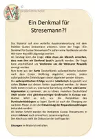 Vorschau - Arbeitsblätter - AB_Weimarer Republik_Stresemann - Deckblatt