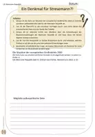 Vorschau - Arbeitsblätter - AB_Weimarer Republik_Stresemann - Seite 1
