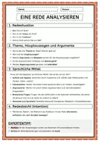 Vorschau - Fördermaterial/Inklusion - Checkliste: Eine Rede analysieren - Seite 2