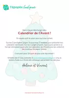 Aperçu - Jeux - Calendrier de l'Avent à imprimer - Page 1