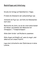 Vorschau - Mal- und Bastelvorlagen - Basteln: Weihnachtslicht Laterne Lebkuchenmann #rabattestattrute - Seite 3