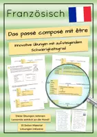 Vorschau - Arbeitsblätter - Das passé composé mit être - Innovative Übungen - Deckblatt