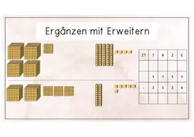 Vorschau - Präsentationen/Tafelbilder - Schriftliche Subtraktion: Abziehen mit Entbündeln – Erklärung - Seite 2