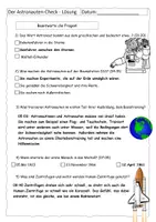 Vorschau - Arbeitsblätter - Quiz zum Astronauten-Check (Checker Reportage) - mit Lösung - Seite 2