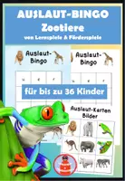 Vorschau - Stationenlernen - Auslaut Bingo - Zootiere - Deckblatt