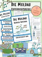 Vorschau - Unterrichtsreihen - Die Moldau - Bedrich/ Friedrich Smetana: Unterrichtsreihe (Kl. 3/4) - Deckblatt