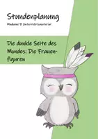 Vorschau - Stundenentwürfe - Suter: Die dunkle Seite des Mondes - Tabellarischer Stundenentwurf mitsamt Tafelbild - Deckblatt