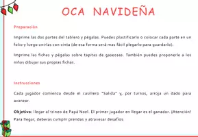 Vista previa - Juegos / Gamificación - Oca navideña con desafíos de lectoescritura y matemática - página 3