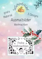 Vorschau - Mal- und Bastelvorlagen - Ausmalbilder Weihnachten 07 - Deckblatt
