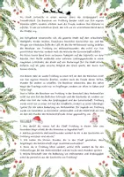 Vorschau - Arbeitsblätter - Adventsgeschichte Das Weihnachtswunder / Lesetext mit Aufgaben und Lösung - Seite 1