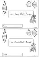 Vorschau - Arbeitsblätter - Lies-Mal-Heft: Advent (Adventskalender Freebie) - Seite 2