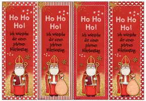 Vorschau - Anderer Materialtyp - Grüße / Geschenk zum Nikolaus / Nikolaustag: Lesezeichen - Seite 1