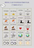 Vorschau - Spiele - Merkspiel zu den verschiedenen Namen Allahs - Deckblatt