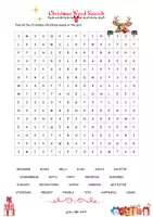 Vorschau - Arbeitsblätter - Christmas - Word Search - Seite 1