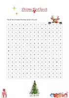 Vorschau - Arbeitsblätter - Christmas - Word Search - Seite 2